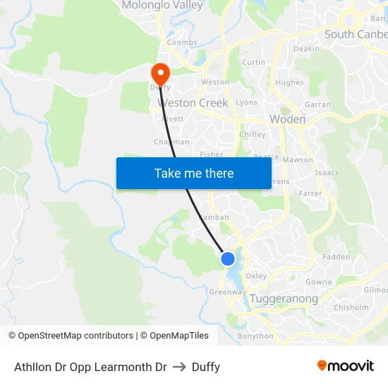 Athllon Dr Opp Learmonth Dr to Duffy map