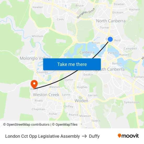 London Cct Opp Legislative Assembly to Duffy map