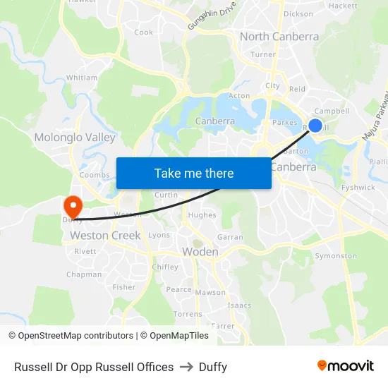 Russell Dr Opp Russell Offices to Duffy map