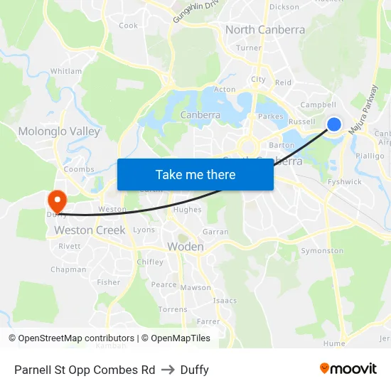 Parnell St Opp Combes Rd to Duffy map