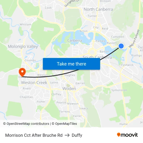 Morrison Cct After Bruche Rd to Duffy map