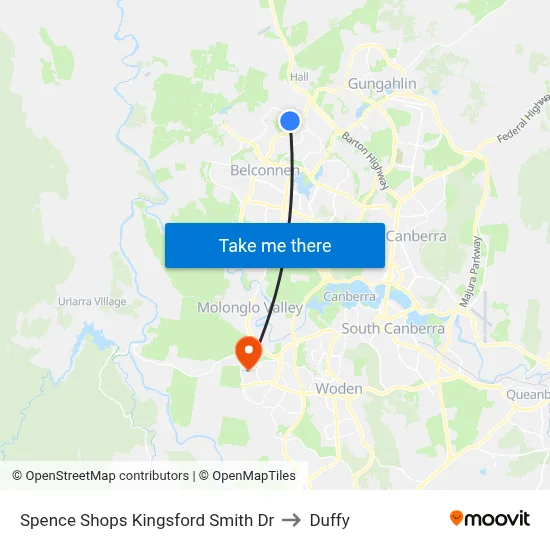 Spence Shops Kingsford Smith Dr to Duffy map