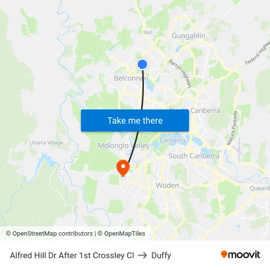 Alfred Hill Dr After 1st Crossley Cl to Duffy map