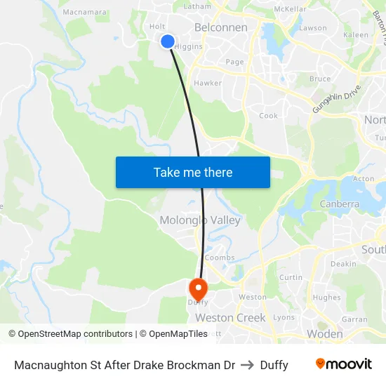 Macnaughton St After Drake Brockman Dr to Duffy map