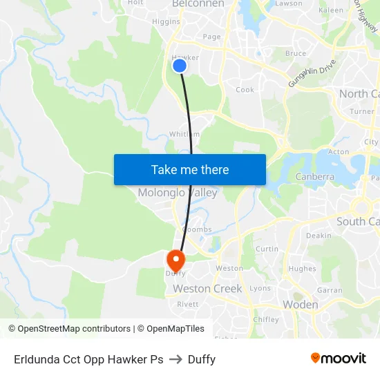 Erldunda Cct Opp Hawker Ps to Duffy map