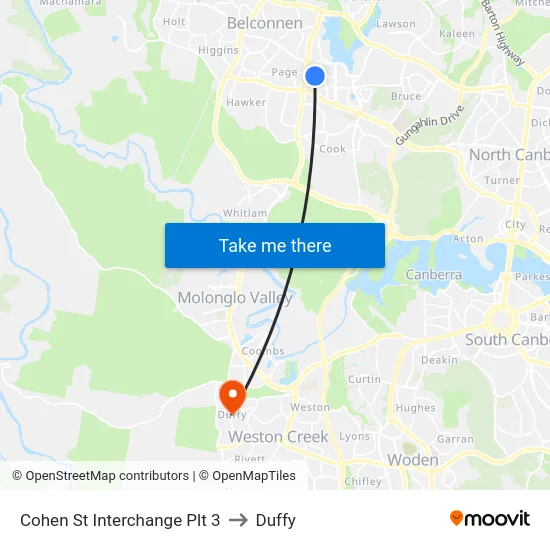 Cohen St Interchange Plt 3 to Duffy map