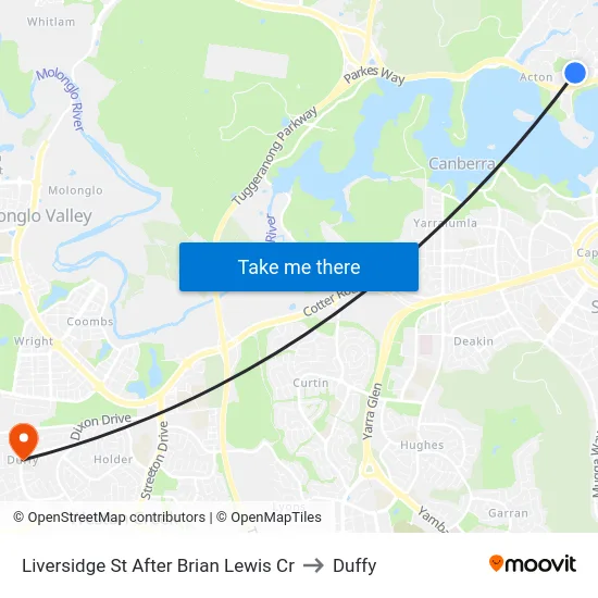 Liversidge St After Brian Lewis Cr to Duffy map