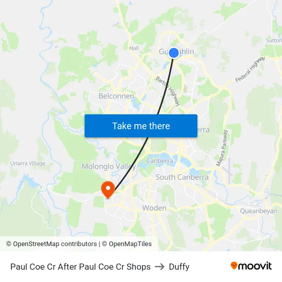 Paul Coe Cr After Paul Coe Cr Shops to Duffy map