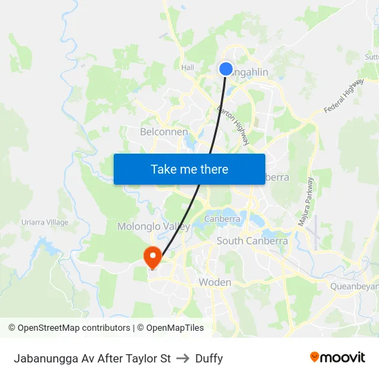 Jabanungga Av After Taylor St to Duffy map