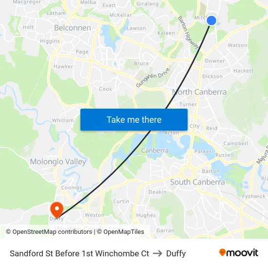 Sandford St Before 1st Winchombe Ct to Duffy map