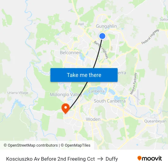 Kosciuszko Av Before 2nd Freeling Cct to Duffy map