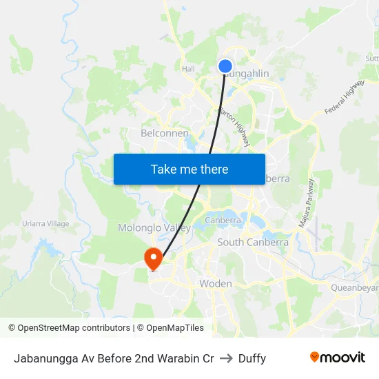 Jabanungga Av Before 2nd Warabin Cr to Duffy map