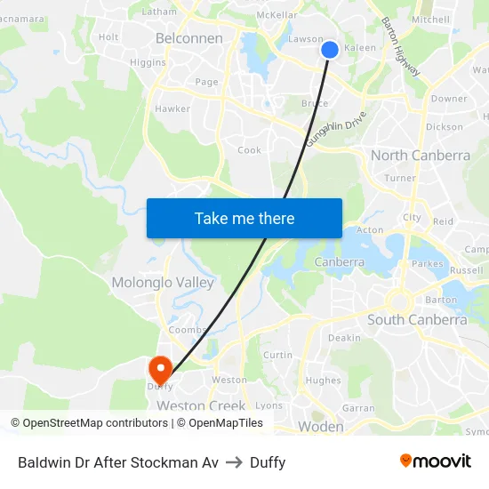 Baldwin Dr After Stockman Av to Duffy map