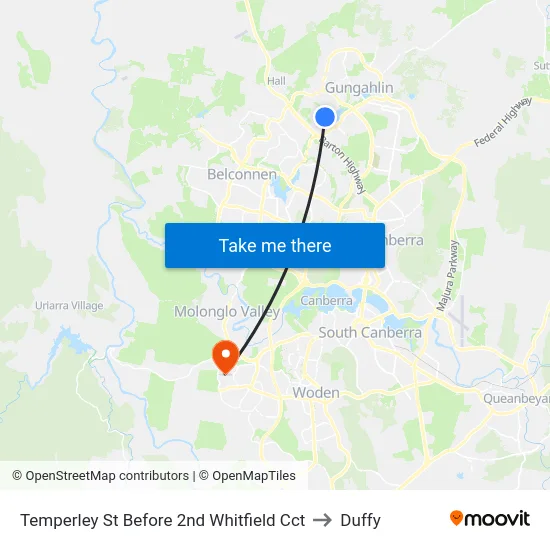 Temperley St Before 2nd Whitfield Cct to Duffy map