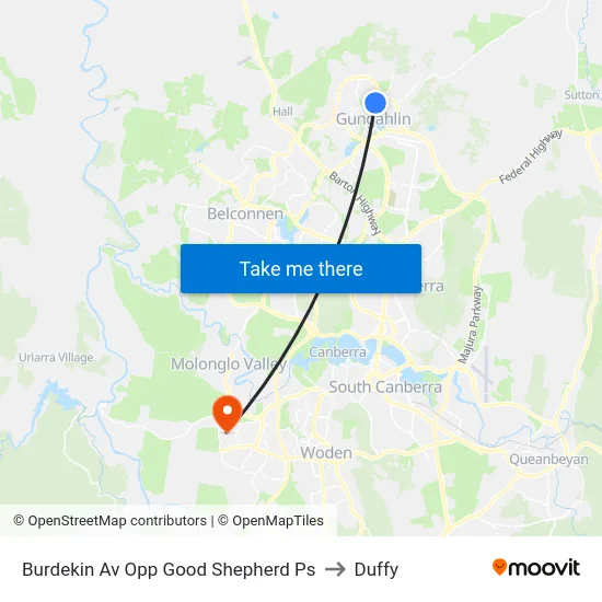 Burdekin Av Opp Good Shepherd Ps to Duffy map