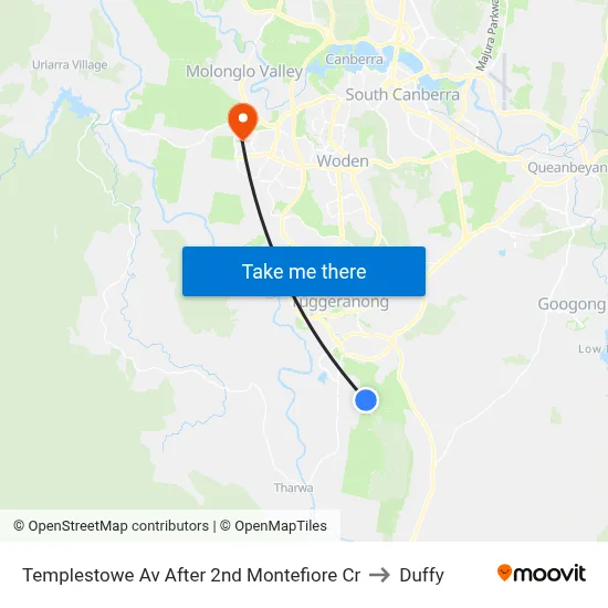 Templestowe Av After 2nd Montefiore Cr to Duffy map