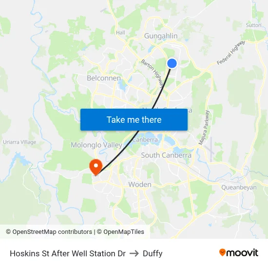 Hoskins St After Well Station Dr to Duffy map
