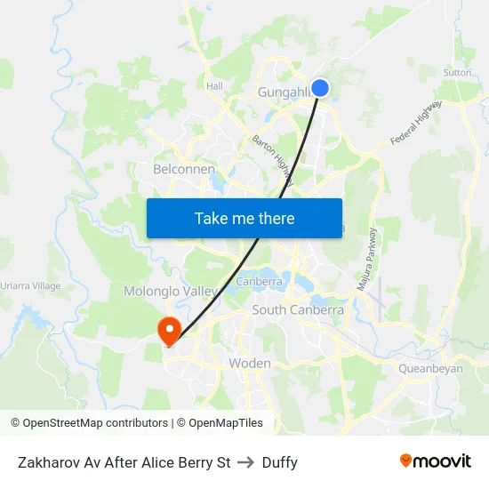 Zakharov Av After Alice Berry St to Duffy map