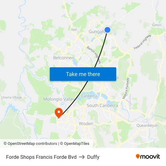 Forde Shops Francis Forde Bvd to Duffy map