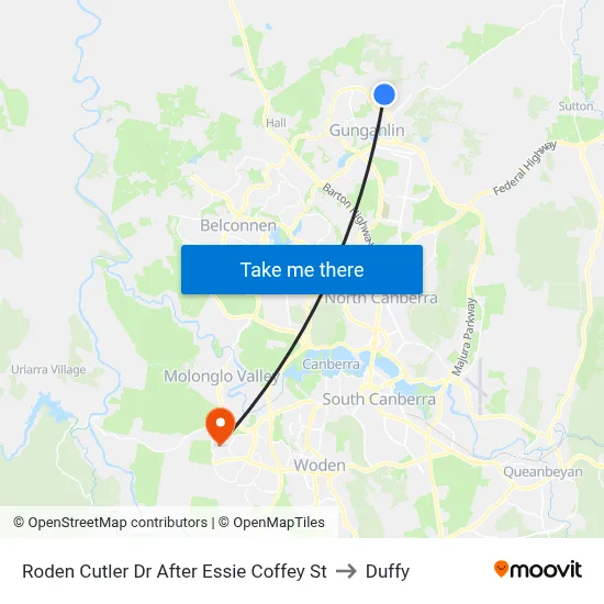 Roden Cutler Dr After Essie Coffey St to Duffy map