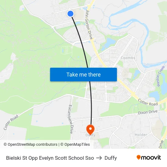 Bielski St Opp Evelyn Scott School Sso to Duffy map