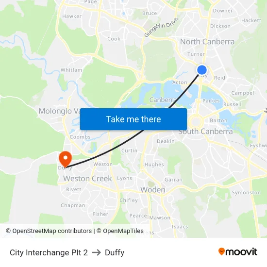 City Interchange Plt 2 to Duffy map