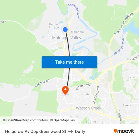 Holborow Av Opp Greenwood St to Duffy map