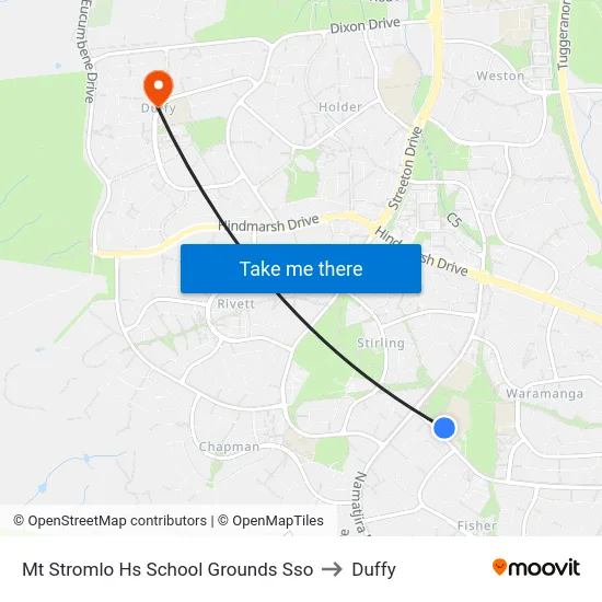 Mt Stromlo Hs School Grounds Sso to Duffy map