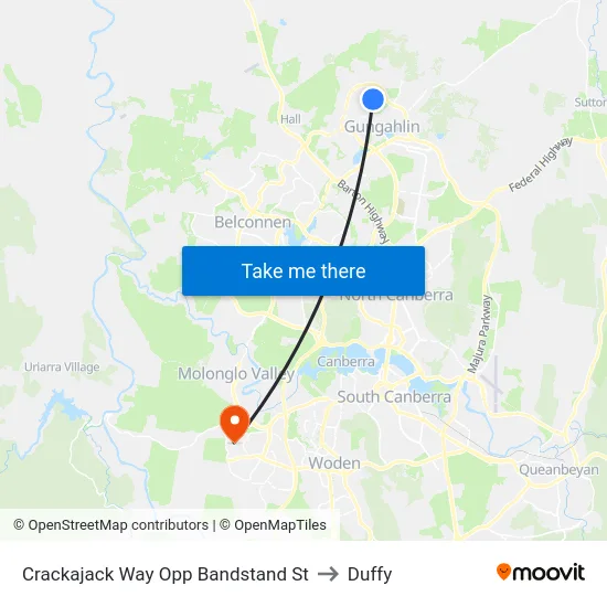 Crackajack Way Opp Bandstand St to Duffy map