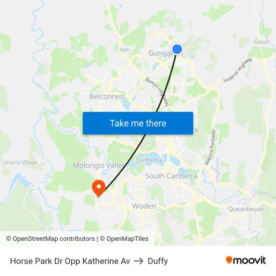 Horse Park Dr Opp Katherine Av to Duffy map