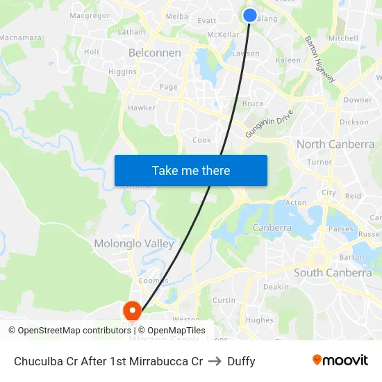 Chuculba Cr After 1st Mirrabucca Cr to Duffy map