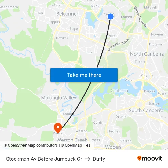 Stockman Av Before Jumbuck Cr to Duffy map