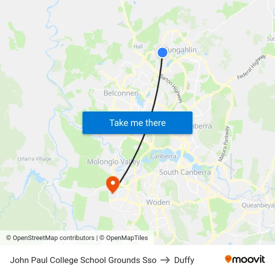 John Paul College School Grounds Sso to Duffy map