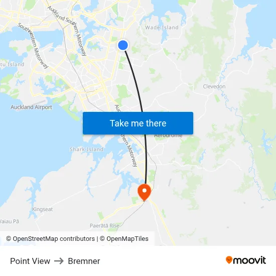 Point View to Bremner map