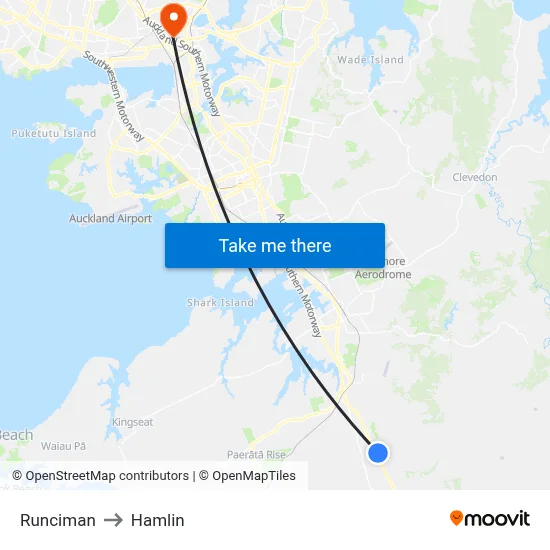 Runciman to Hamlin map