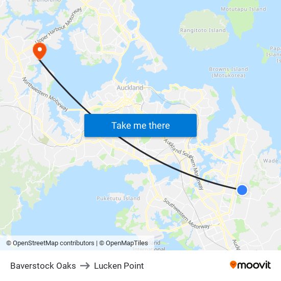 Baverstock Oaks to Lucken Point map