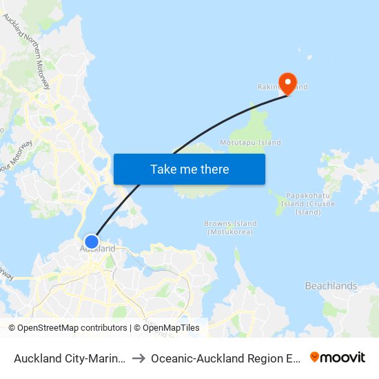 Auckland City-Marinas to Oceanic-Auckland Region East map