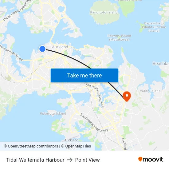 Tidal-Waitemata Harbour to Point View map