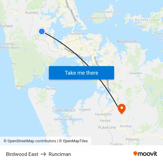 Birdwood East to Runciman map