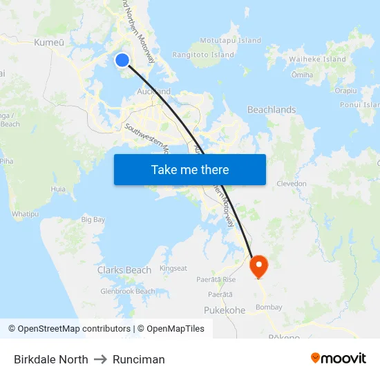 Birkdale North to Runciman map