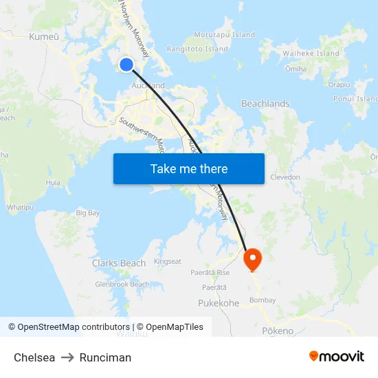 Chelsea to Runciman map