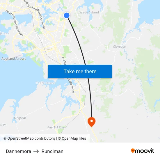 Dannemora to Runciman map