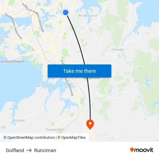 Golfland to Runciman map