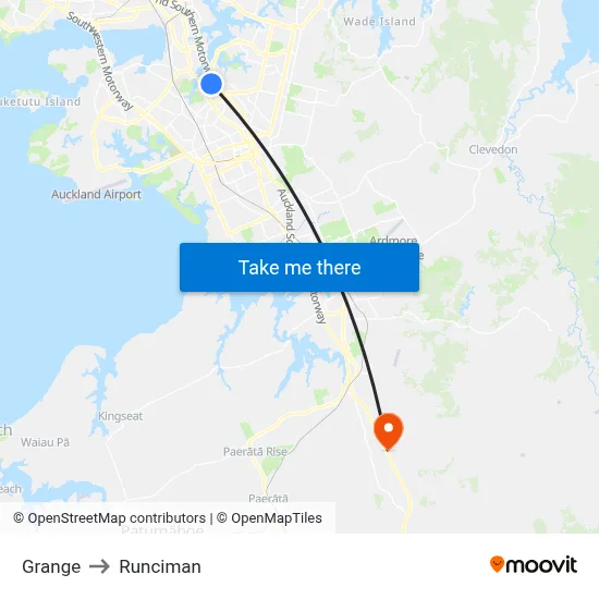 Grange to Runciman map