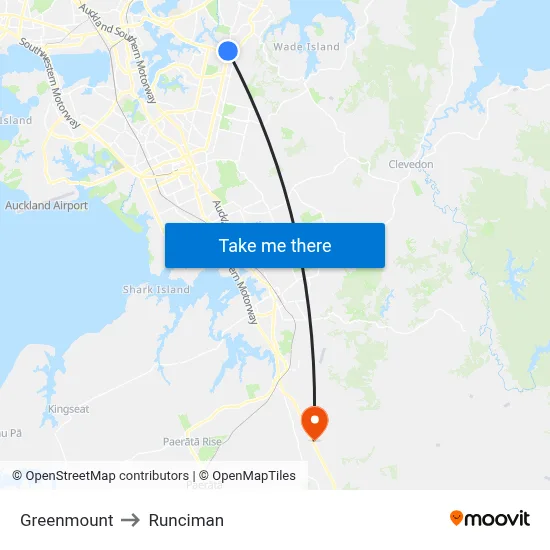 Greenmount to Runciman map