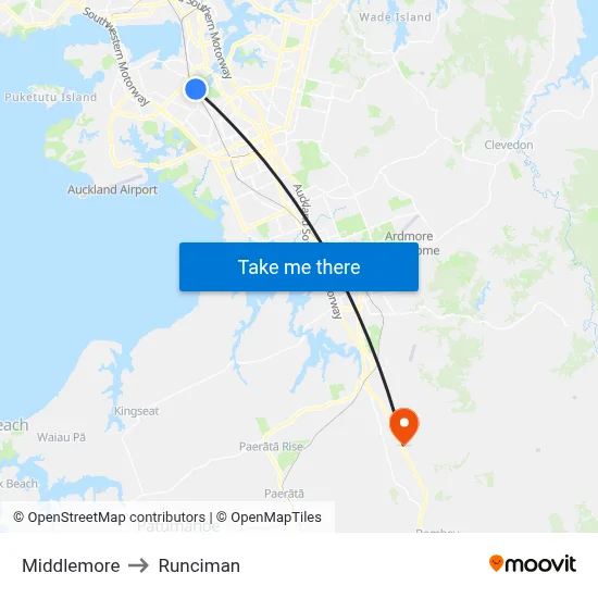 Middlemore to Runciman map
