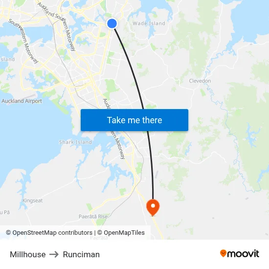 Millhouse to Runciman map