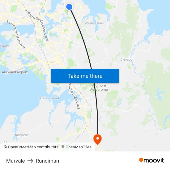 Murvale to Runciman map
