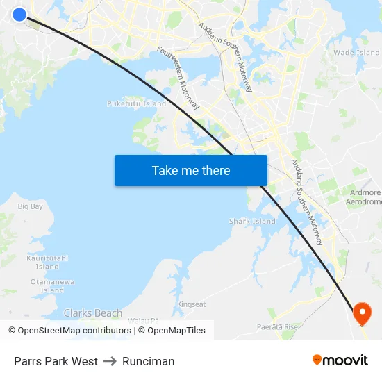 Parrs Park West to Runciman map