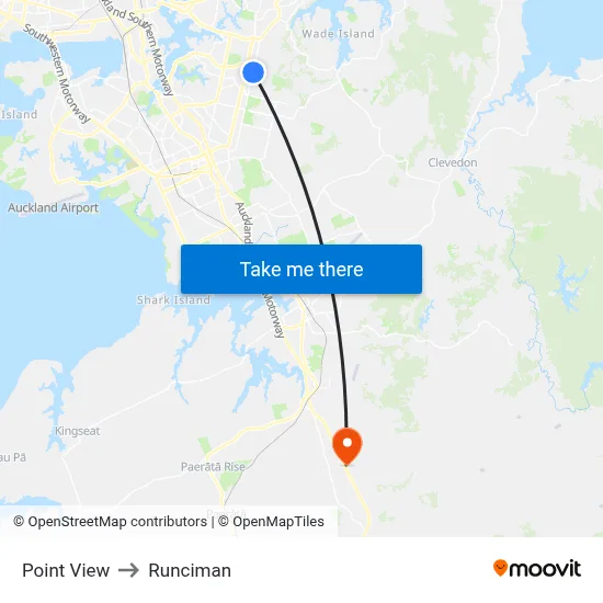 Point View to Runciman map